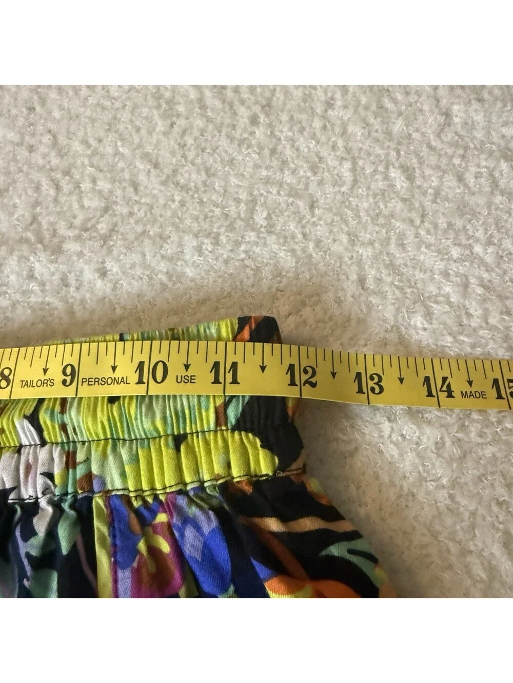Marcos Navarro Anthropologie Floral Shorts Women XXS Tassel Boho Pull On